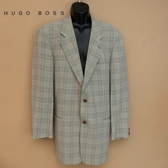 Hugo Boss Suits & Blazers Hugo Boss Custom Plaid Blazer 42l Sold By